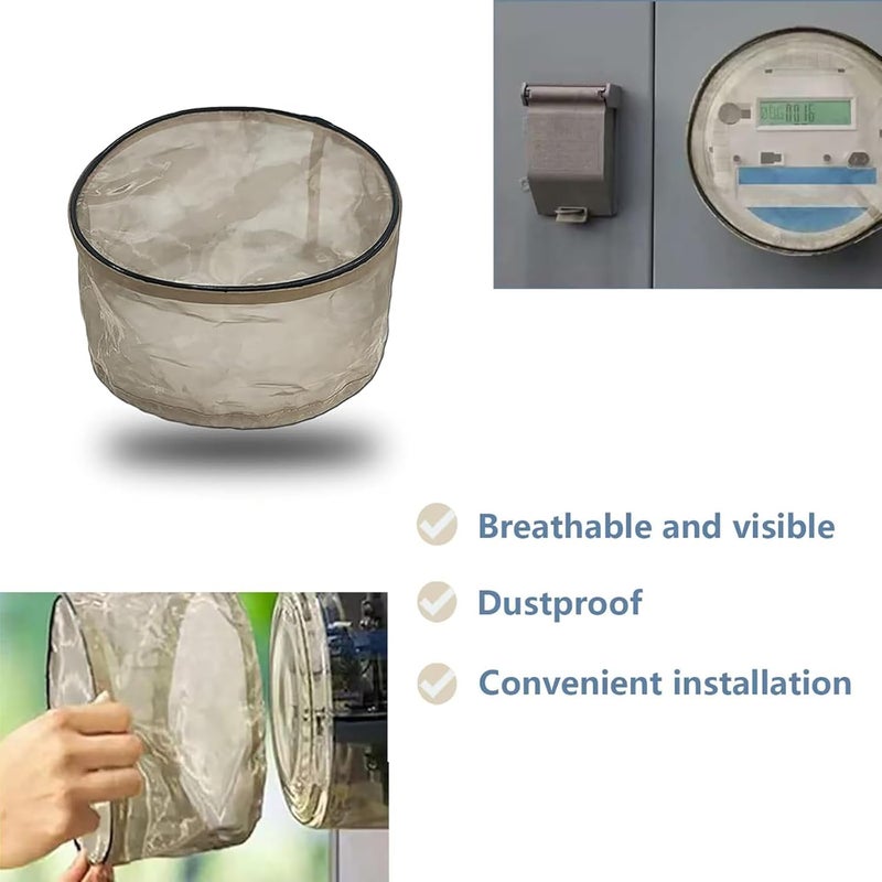 Mcvomv Smart Meter Cover,E mf R adiation Meter Cover Shield, e m f Blocker for Home Faraday Cage for Smart Meter Shield Visible RF Shield Guard Block 5G with Adjustable Bottom Meter Cover - Image 3